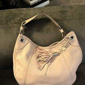 Calvin Klien Elegant Pink Leather Hobo Bag